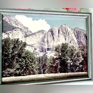 Vintage 1963 Kodak Color Art Print - Yosemite’s Famous El Capitan Wood Frame